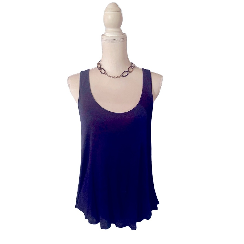 BCBGeneration Navy Blue Racerback Tank Top
